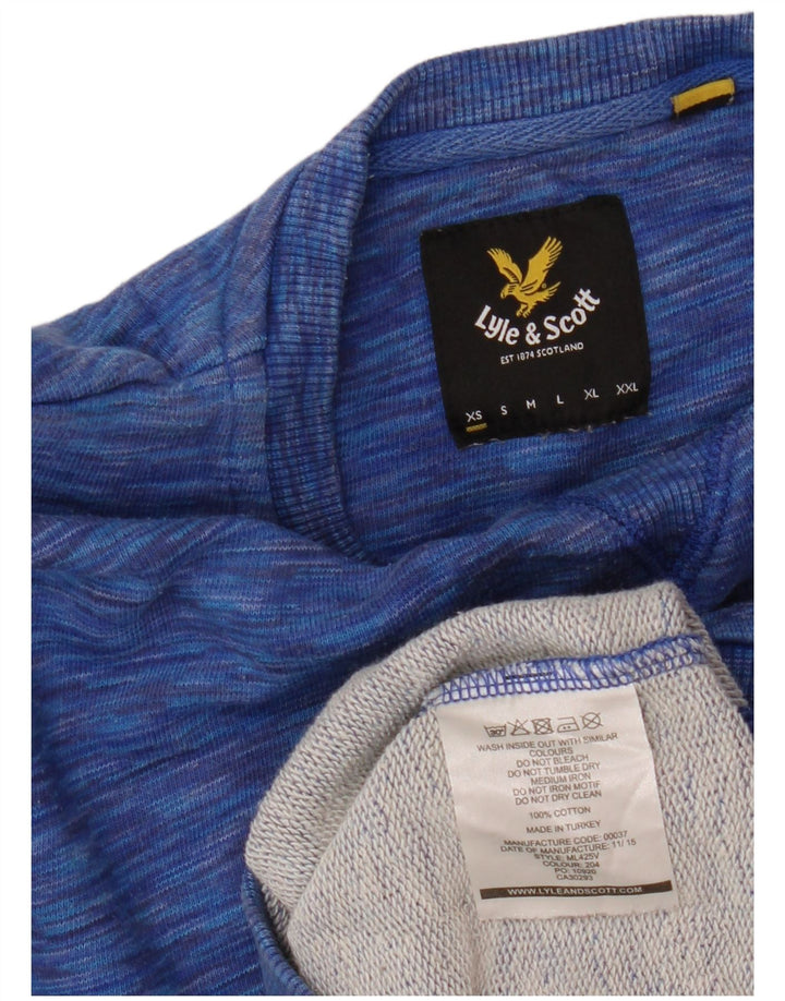 Женский свитер оверсайз LYLE & SCOTT UK 6 XS, синий в крапинку