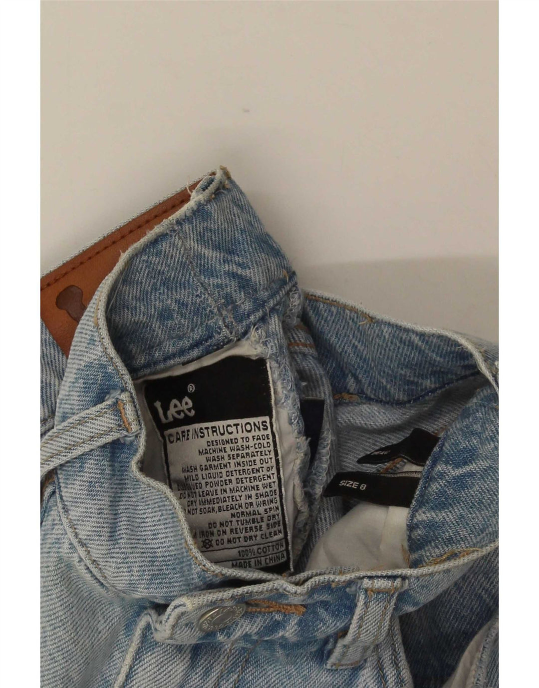 Женские прямые джинсы Lee US 8, средние W25 L30, синие, хлопок