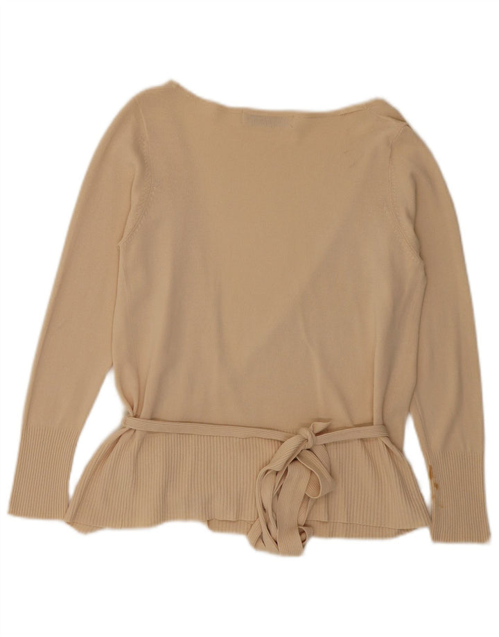 Женский кардиган с запахом Zara UK 12, средний бежевый вискоза