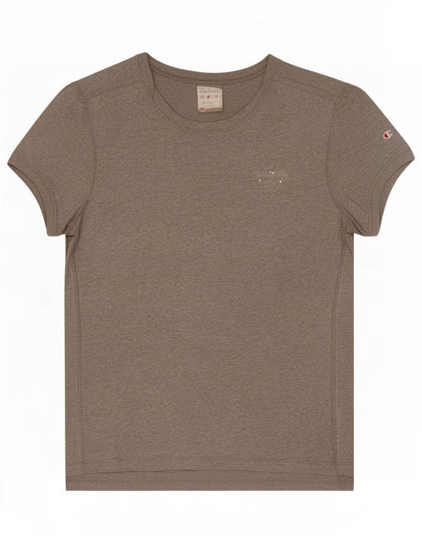 Женская футболка Champion Heritage Classics Top UK 18 XL, серый хлопок с крапинками