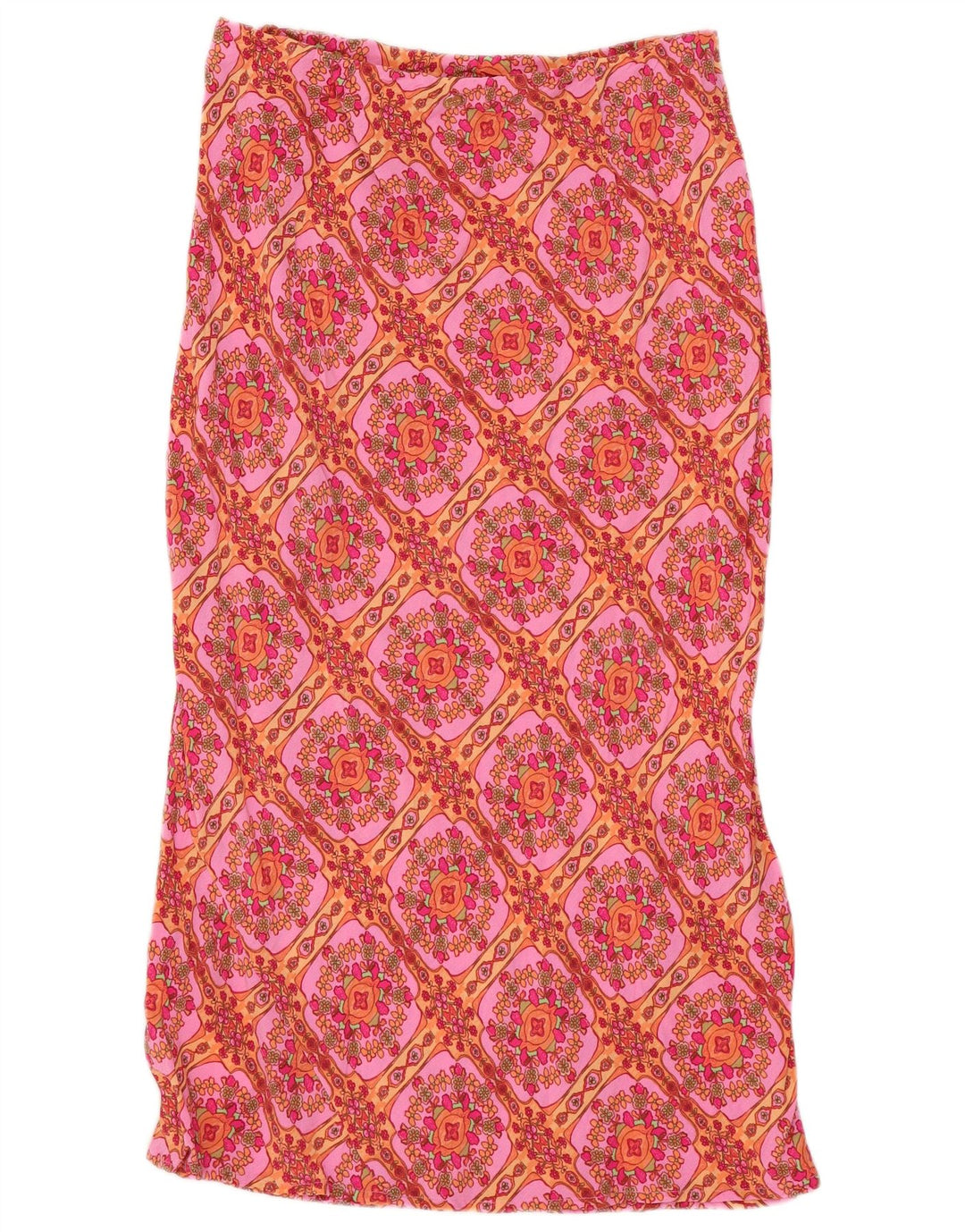 BILLABONG Женская прямая юбка маленькая W27 Розовая вискоза с цветочным принтом