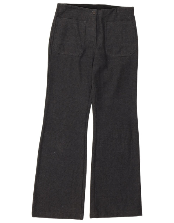 BENETTON Женские повседневные брюки Bootcut IT 42 Medium W28 L29 Серый хлопок