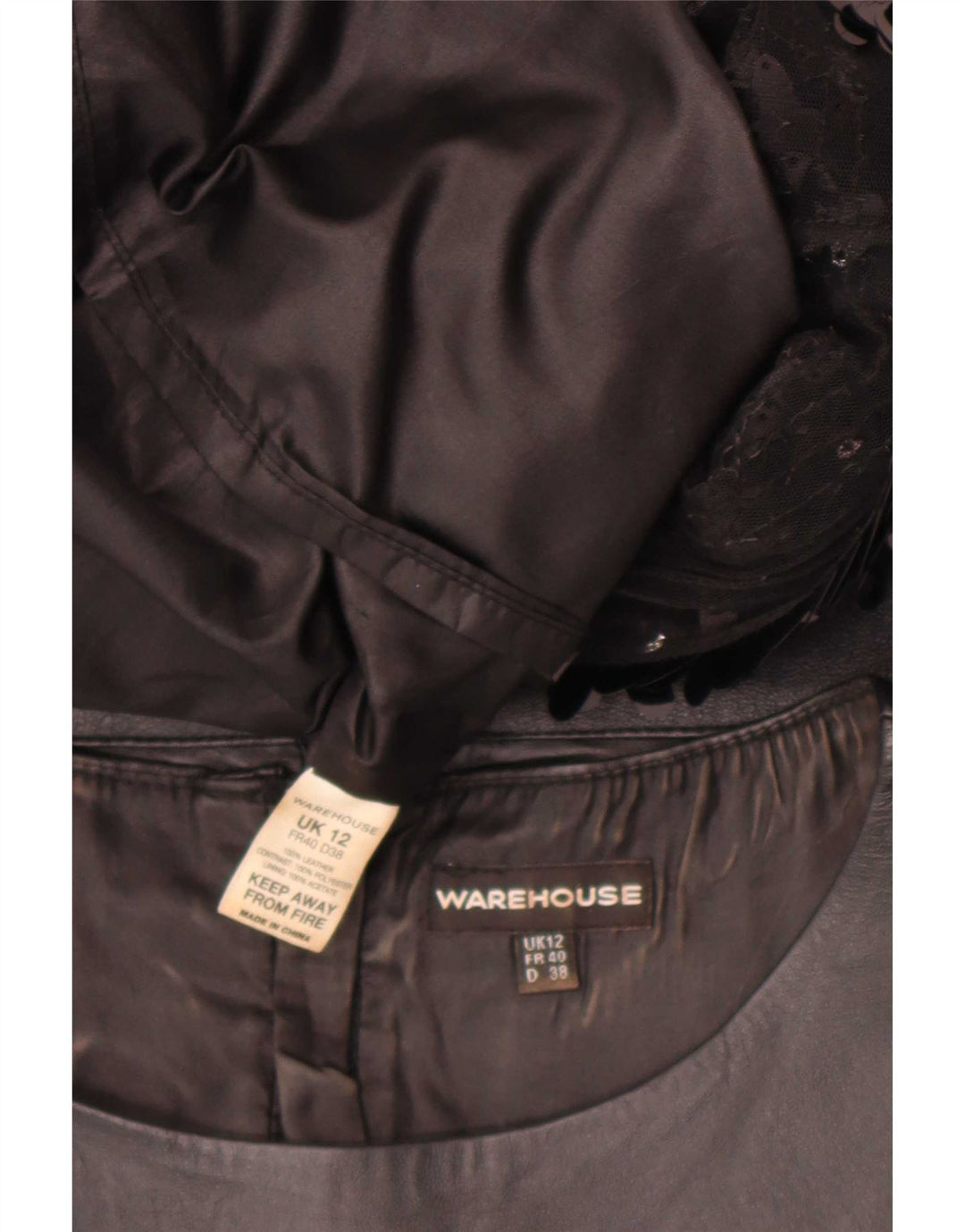 Женское платье-футляр без рукавов Warehouse UK 12, средний черный полиэстер