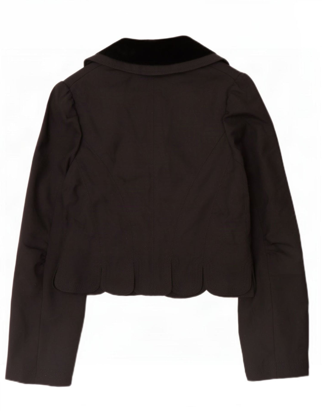 Женский пиджак All Saints UK 12, средний черный, шерстяной с цветными блоками