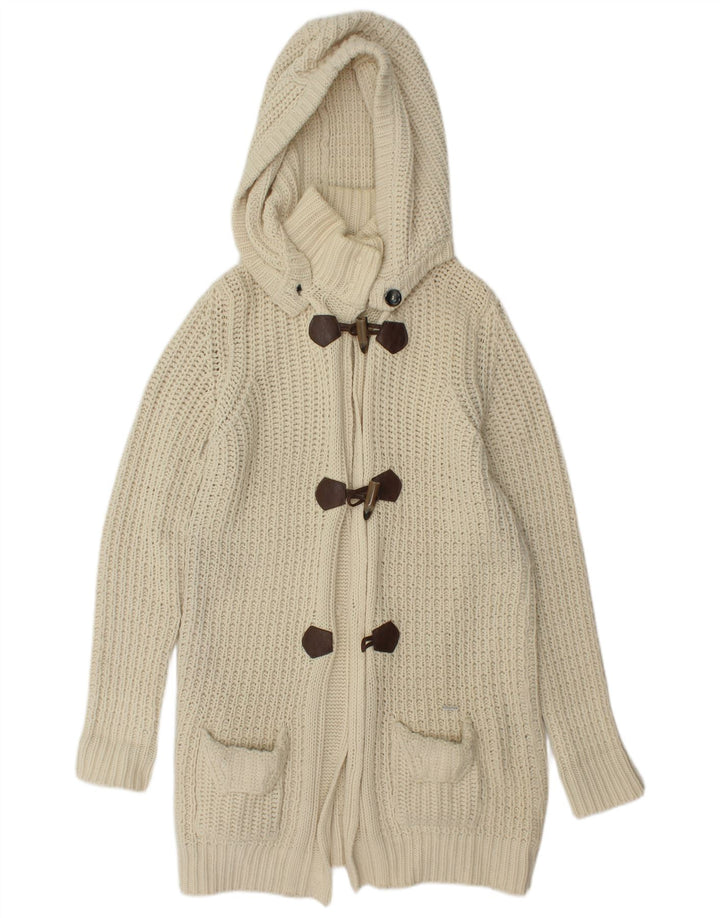 Женский удлиненный кардиган оверсайз WOOLRICH UK 10, маленький белый