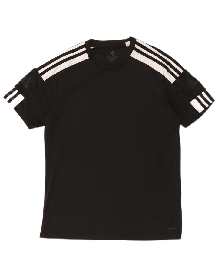Мужская футболка Adidas Aeroready, верх среднего размера, черный полиэстер с цветными блоками