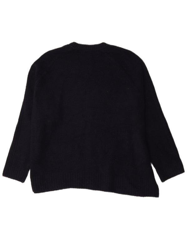 Женский джемпер с круглым вырезом Marks & Spencer UK 18 XL Темно-синий