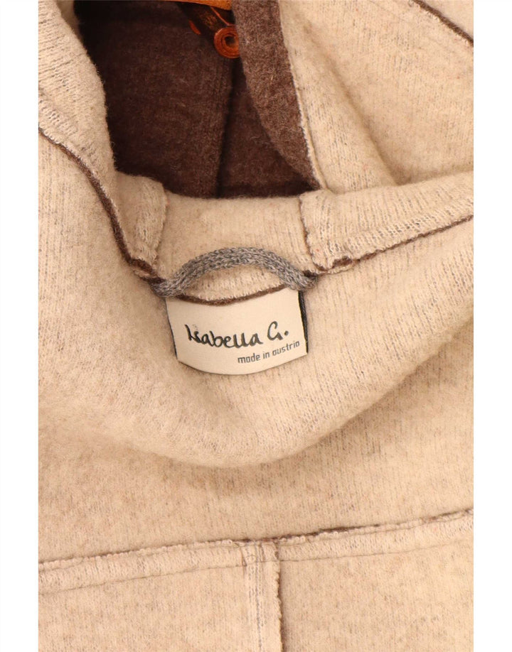 Женский дафлкот с капюшоном Isabella G UK 14, средний коричневый, новая шерсть