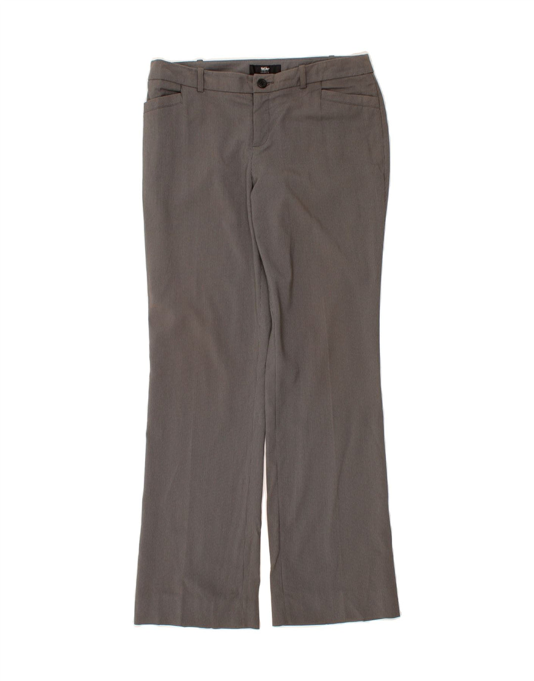 MOSSIMO Womens Bootcut Casual Trousers US 6 Medium W34 L32 Grey Pinstripe Vintage Mossimo and Second-Hand Mossimo from Messina Hembry 