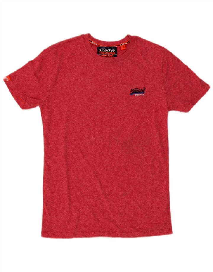 Мужская футболка Superdry, маленький красный хлопок