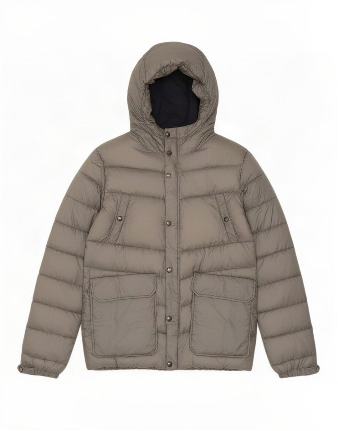 Мужская стеганая куртка с капюшоном Woolrich UK 40, большая серая