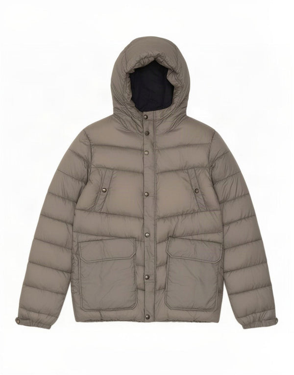 Мужская стеганая куртка с капюшоном Woolrich UK 40, большая серая