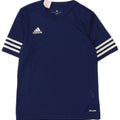 Футболка Adidas Climalite для мальчиков, топ 11–12 лет, большой темно-синий полиэстер