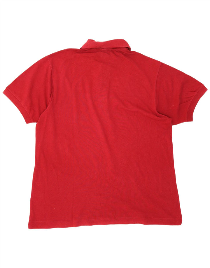 Мужская рубашка-поло Lacoste, размер 6 XL, красный хлопок