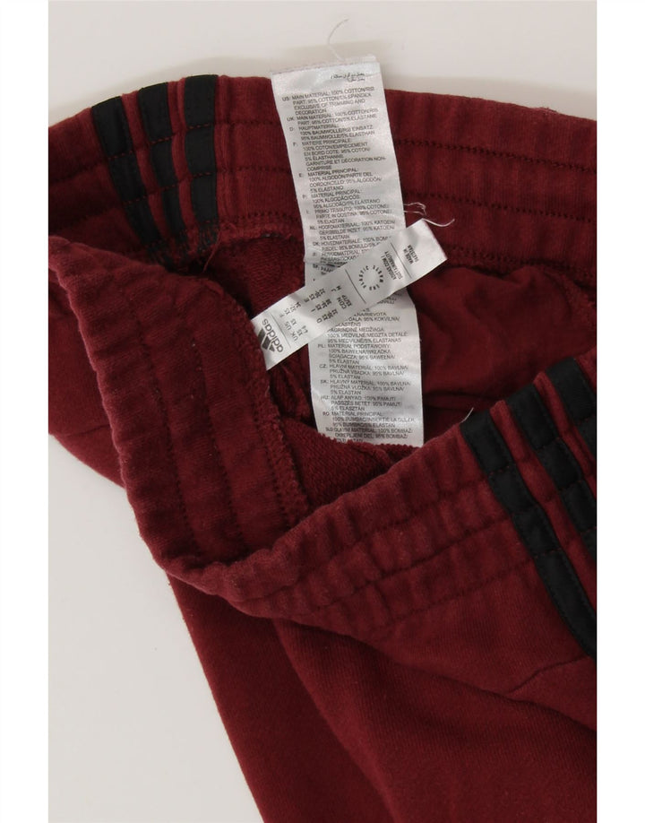 Женский спортивный костюм ADIDAS Брюки-джоггеры Великобритания 4/6 XS Бордовый хлопок