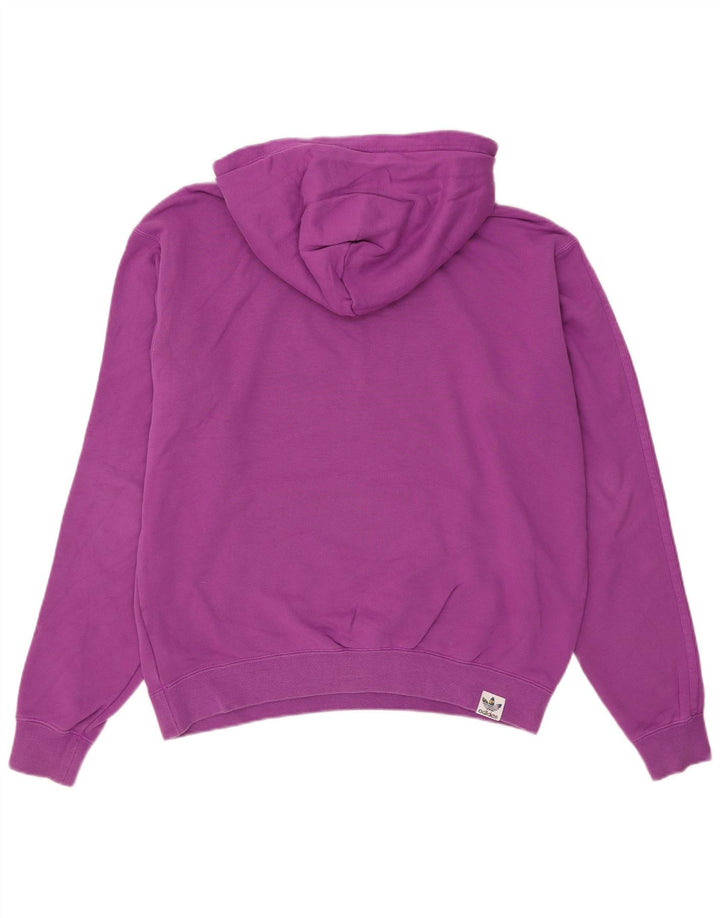 Мужской джемпер с капюшоном Adidas Oversized с рисунком, средний фиолетовый, хлопок