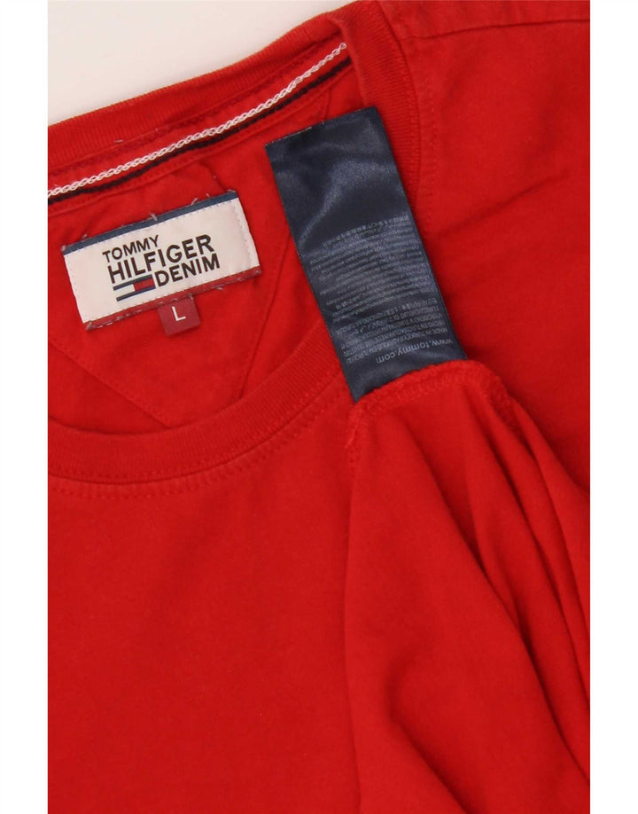 Мужская футболка Tommy Hilfiger, большой красный хлопок