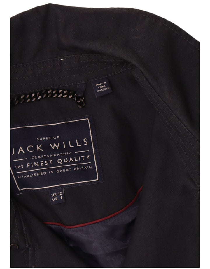 Женский тренч Jack Wills UK 12, средний темно-синий, хлопок