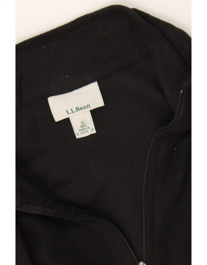 L.L.BEAN Womens Fleece Jacket UK 10 Small Black Polyester Vintage L.L.Bean and Second-Hand L.L.Bean from Messina Hembry 