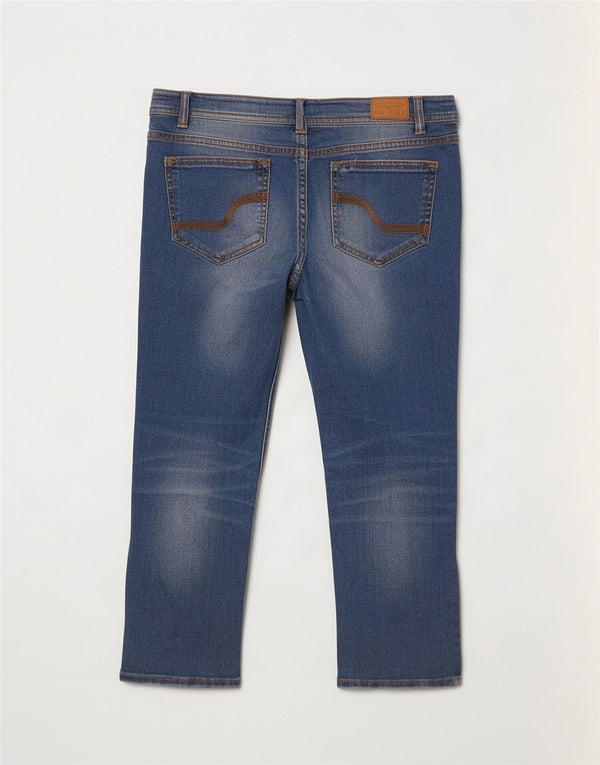 Женские укороченные джинсы Fat Face UK 8 Small W28 L23 Синий хлопок