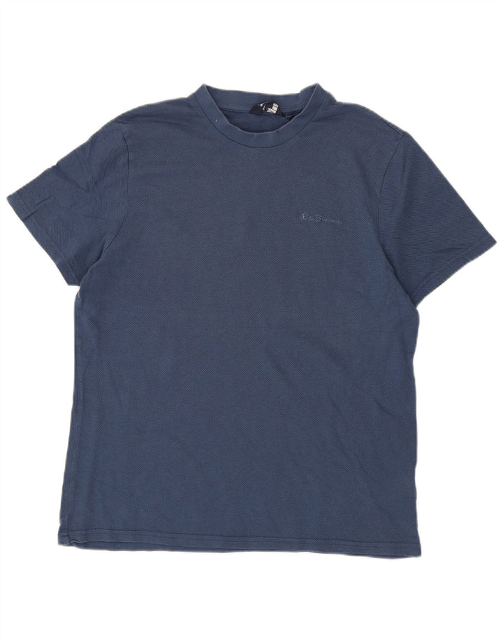 Мужская футболка Ben Sherman Top среднего размера, темно-синяя, хлопок