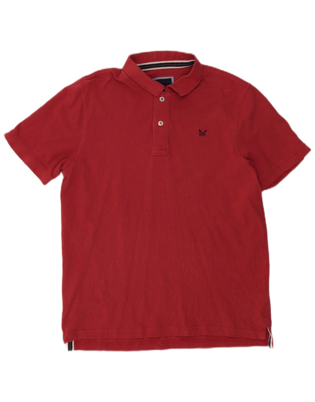 Crew Clothing Мужская рубашка-поло большого красного цвета из хлопка