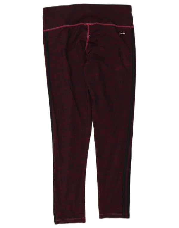 Женские леггинсы Adidas Climalite UK 12/14, хлопковый средний фиолетовый с крапинками