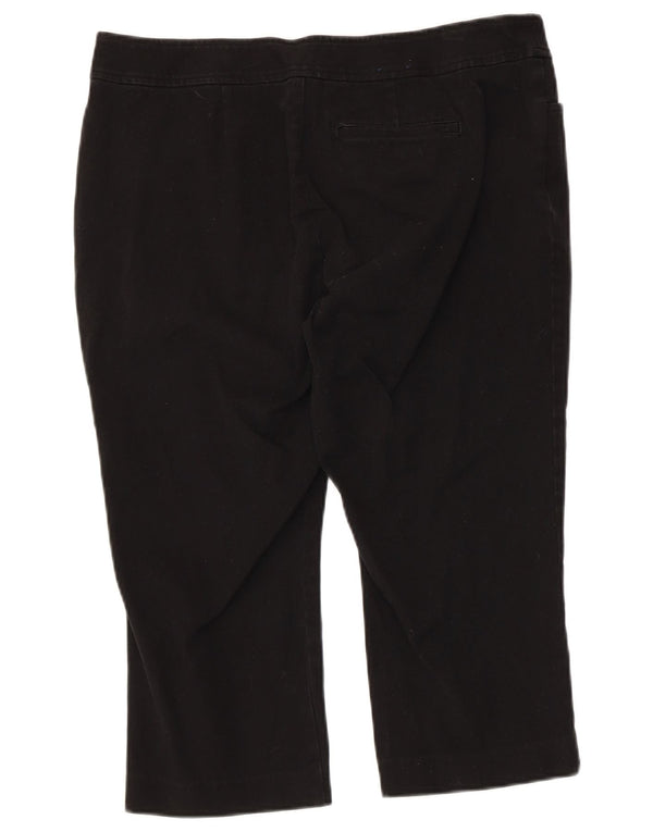 Женские шорты-бермуды CHAPS для миниатюрных размеров, США 14, XL, W34, черные, хлопковые