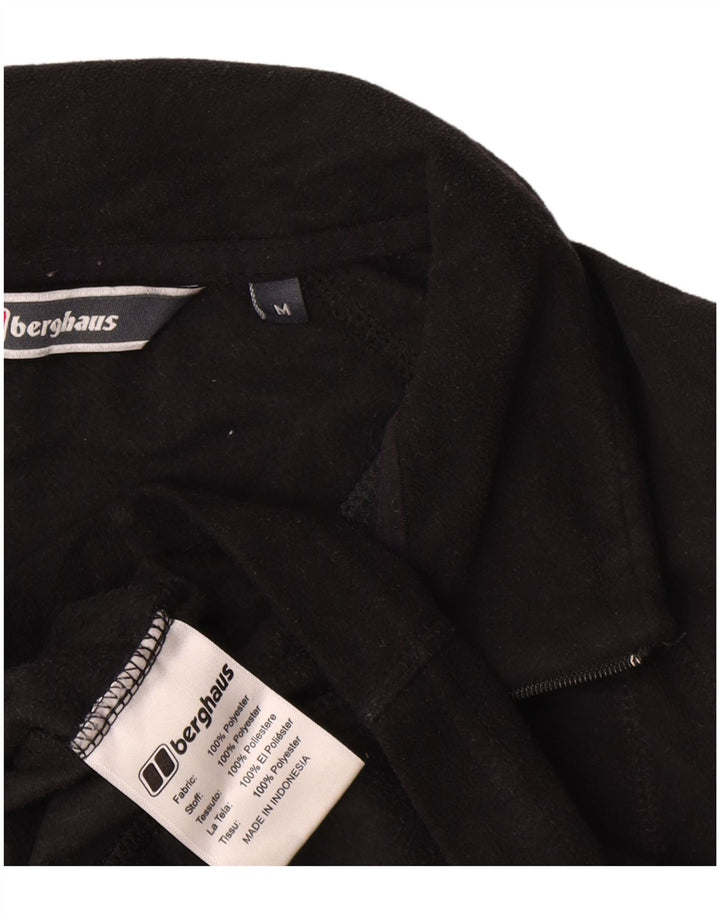 Berghaus Мужской флисовый джемпер с воротником на молнии, средний черный, полиэстер