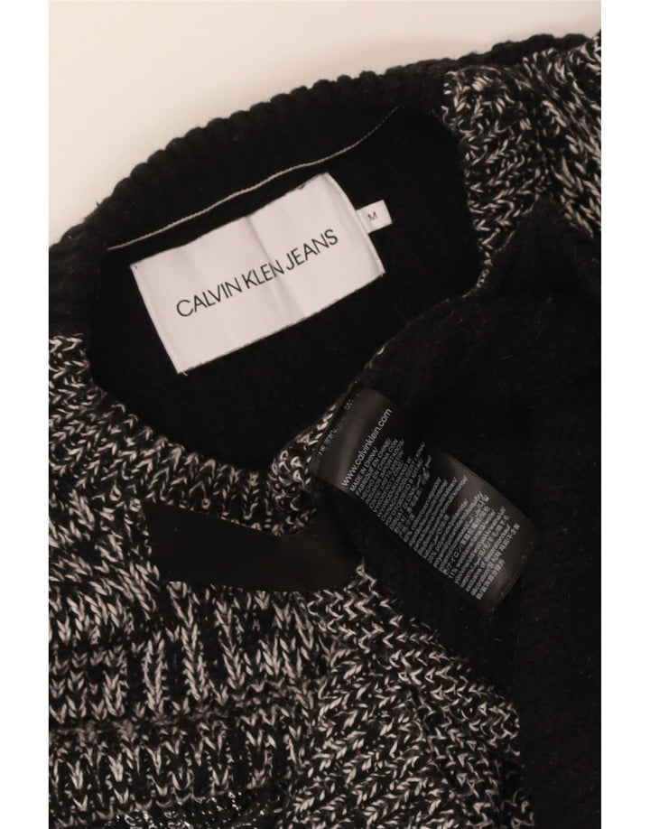 Мужской джемпер с круглым вырезом Calvin Klein Jeans, средний серый в крапинку