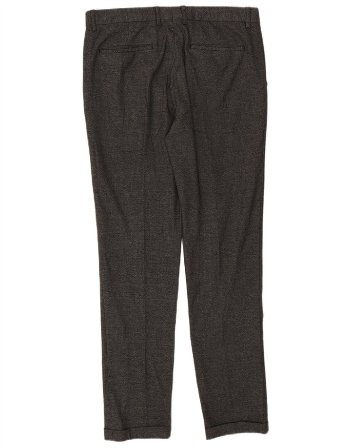 Мужские узкие костюмные брюки Zara EU 42, большие W32 L32, серый полиэстер