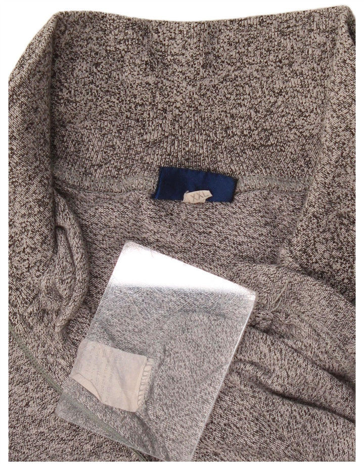 Мужской топ с длинным рукавом и воротником-молнией ASICS, серый цвет, 2XL