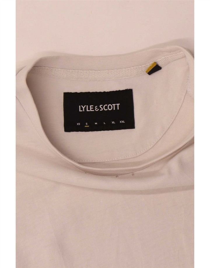 Мужская футболка Lyle & Scott, маленький белый хлопок