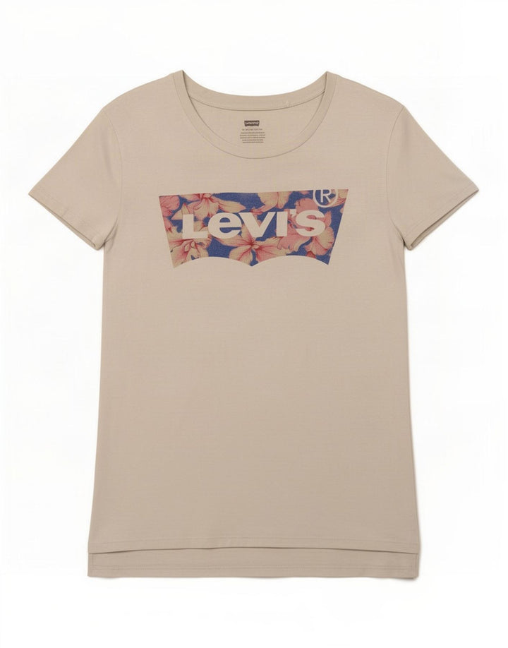 Женская футболка с рисунком Levi's Top UK 12, средний белый