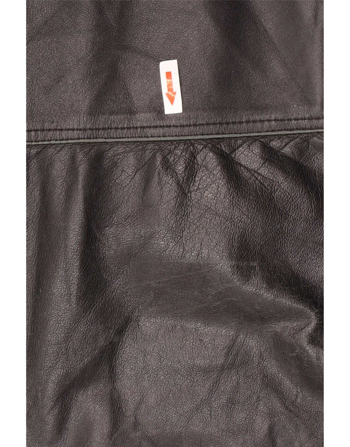 Conbipel Мужская спортивная кожаная куртка с капюшоном IT 56 2XL Черный
