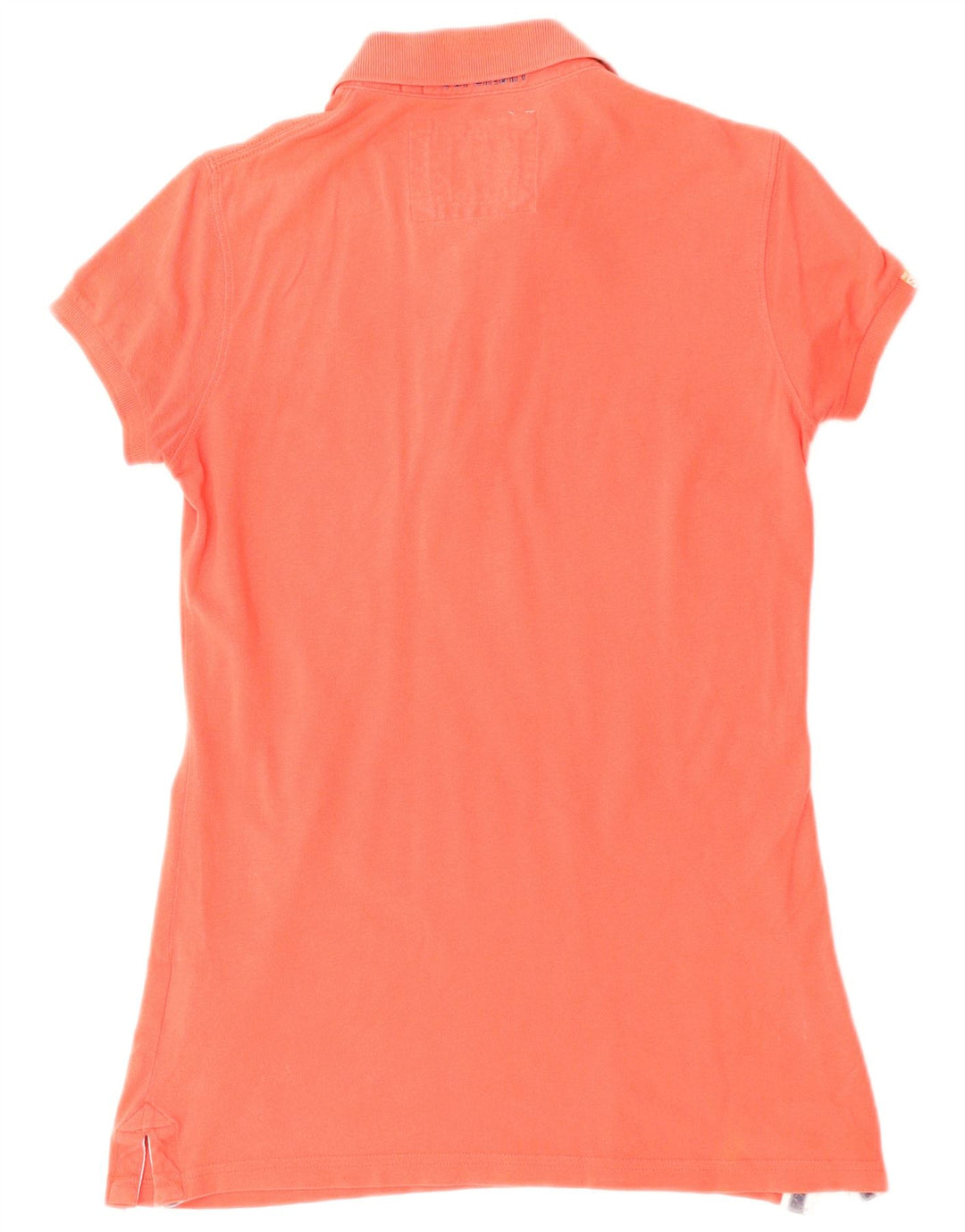 Женская рубашка поло Superdry UK 14, большой красный хлопок