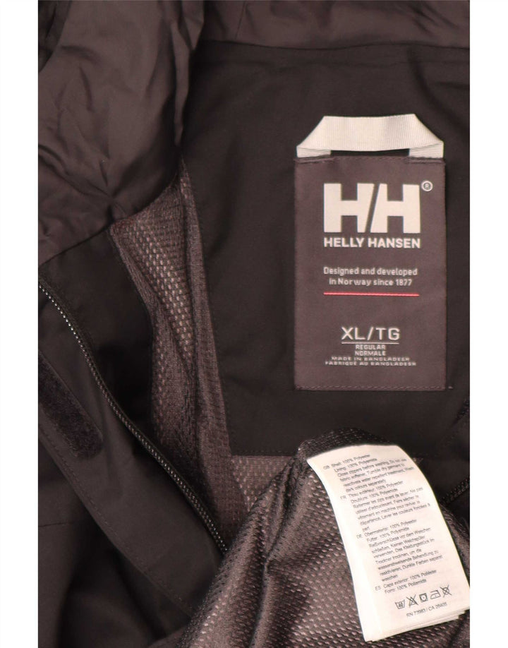 Женская дождевик с капюшоном Helly Hansen UK 18 XL, черный полиэстер