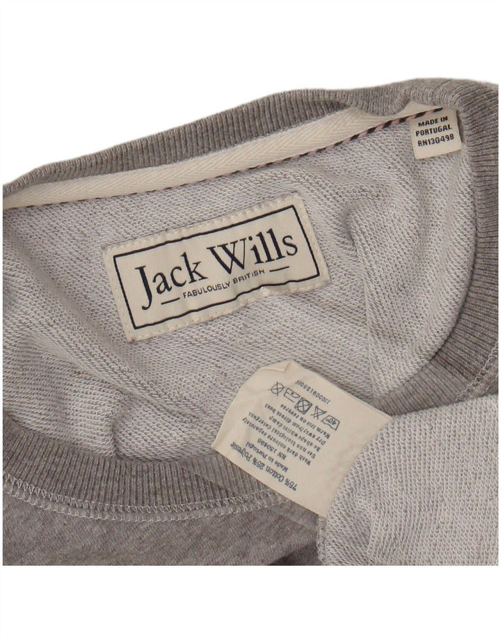 Женский свитер с рисунком JACK WILLS UK 12, средний серый в крапинку
