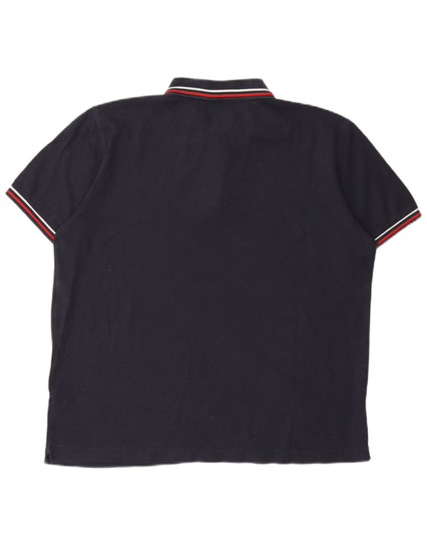 Мужская рубашка поло Lotto Life's XL, темно-синяя, хлопок