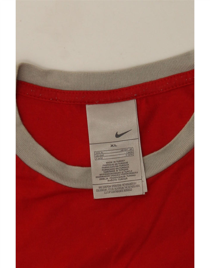 Мужская футболка с рисунком Nike Top XL, красный хлопок