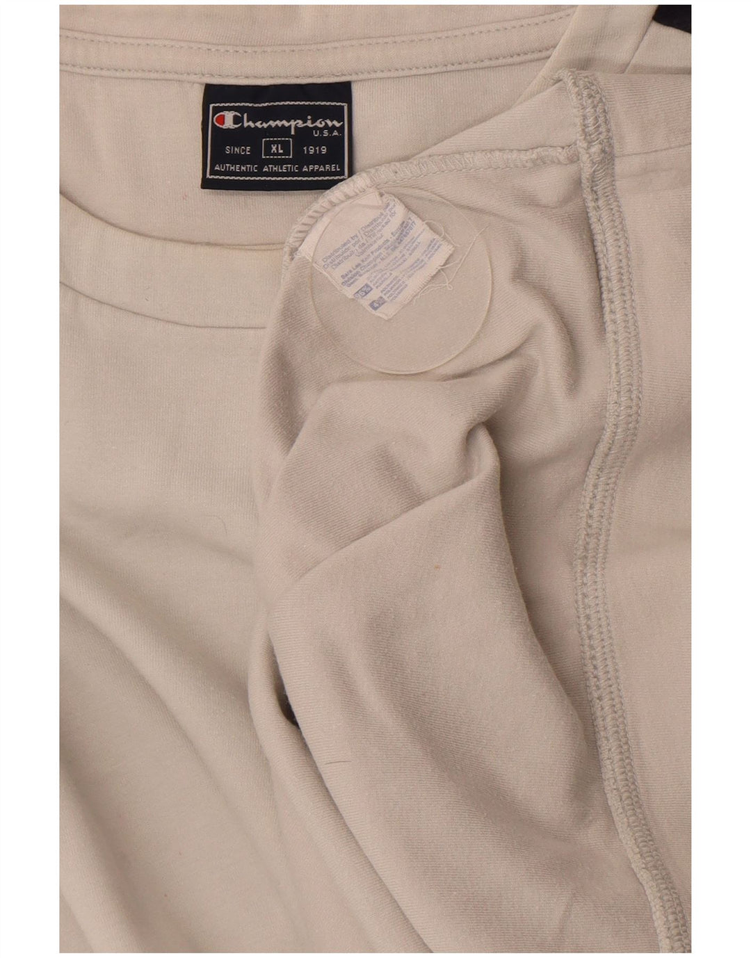 Мужской свитшот Champion Jumper XL, белый хлопок с цветными блоками