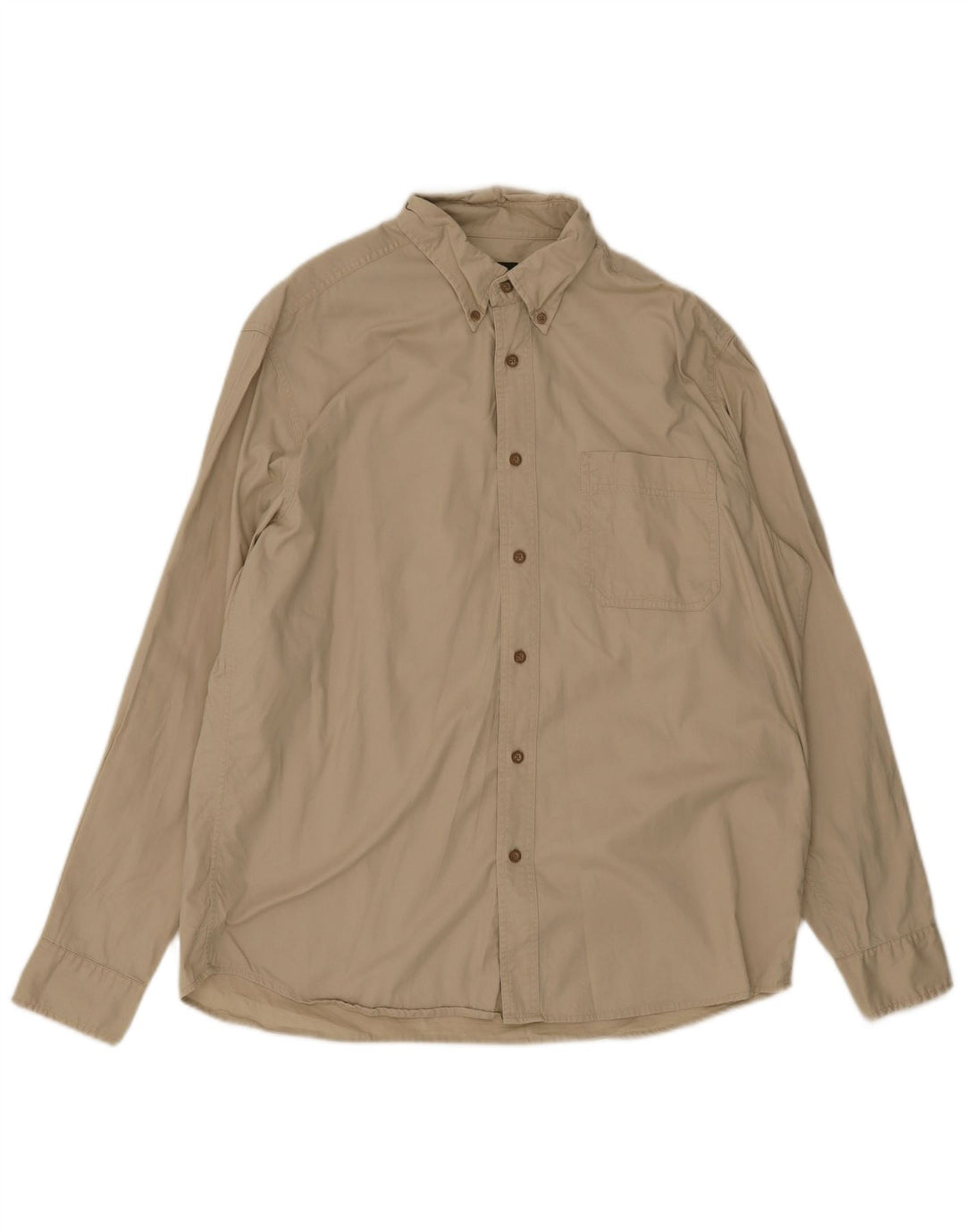 Мужская рубашка Eddie Bauer, большая бежевая, хлопок