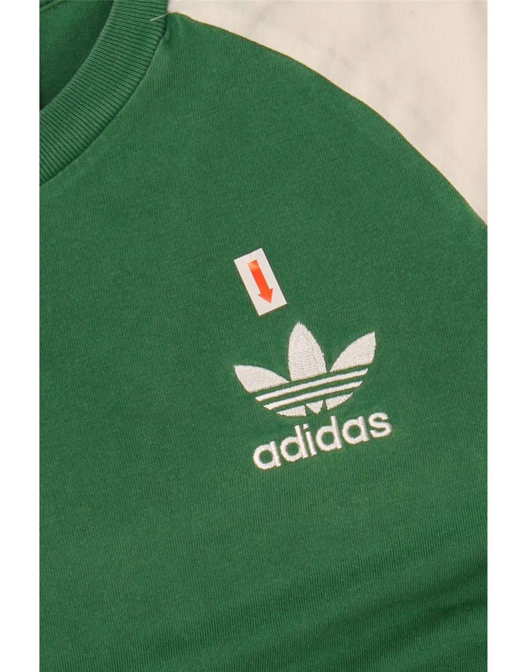 Мужская футболка Adidas Top Small Green из полиэстера с цветными блоками