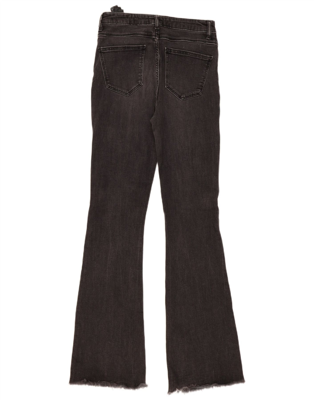 Женские расклешенные джинсы Zara EU 38, маленькие W28 L34, серый хлопок
