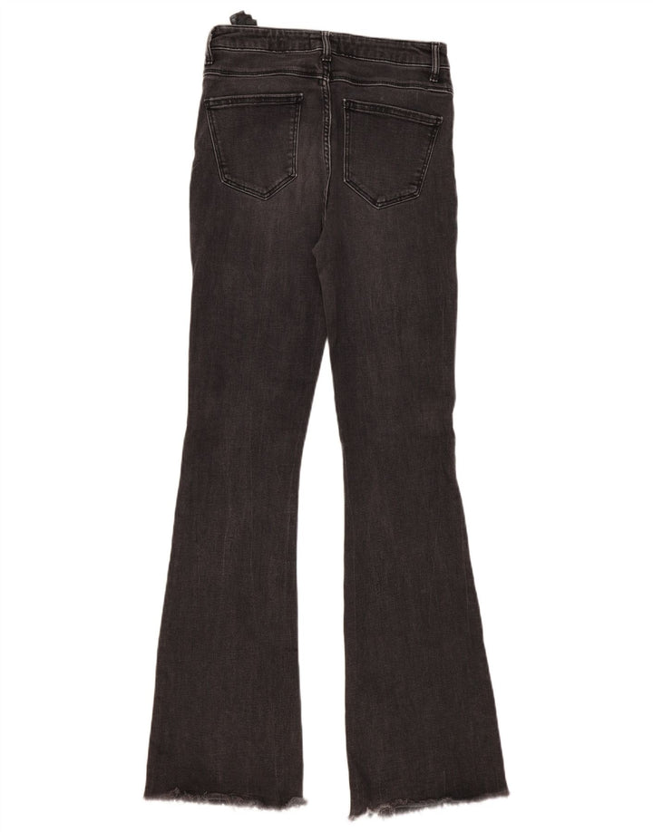 Женские расклешенные джинсы Zara EU 38, маленькие W28 L34, серый хлопок