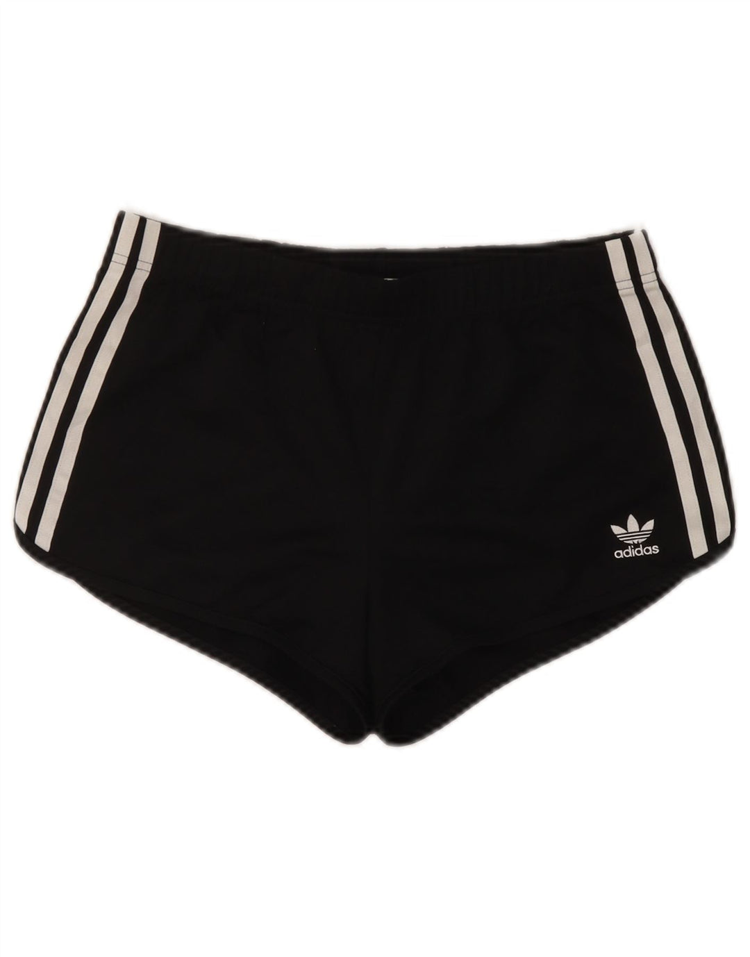 Женские спортивные шорты Adidas UK 8, маленькие черные из полиэстера