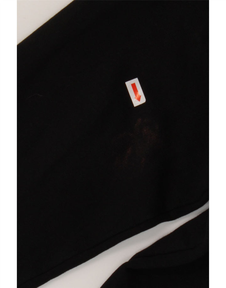 Женский свитер FILA с графическим рисунком UK 16, большой размер, черный хлопок