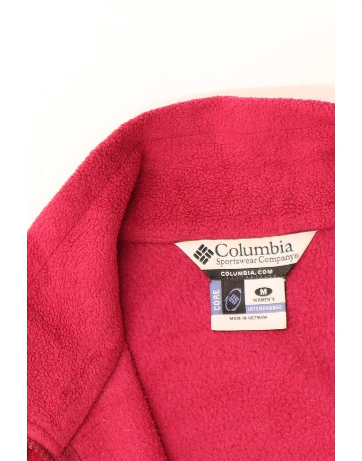 Женская флисовая куртка Columbia с подкладкой UK 14, средний красный полиэстер