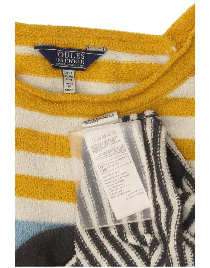 Женский джемпер с вырезом «лодочкой» Joules UK 12, средний, в разноцветную полоску