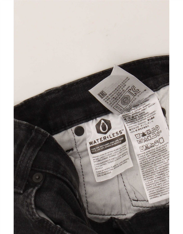 Мужские узкие джинсы Levi's W30 L29, черный хлопок